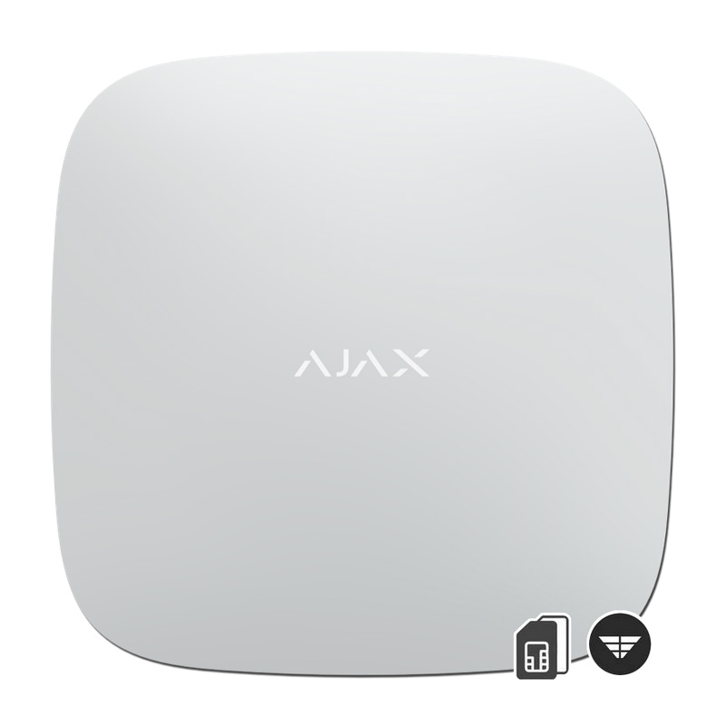 Ajax Hub 2 White Wireless Alarm Panel