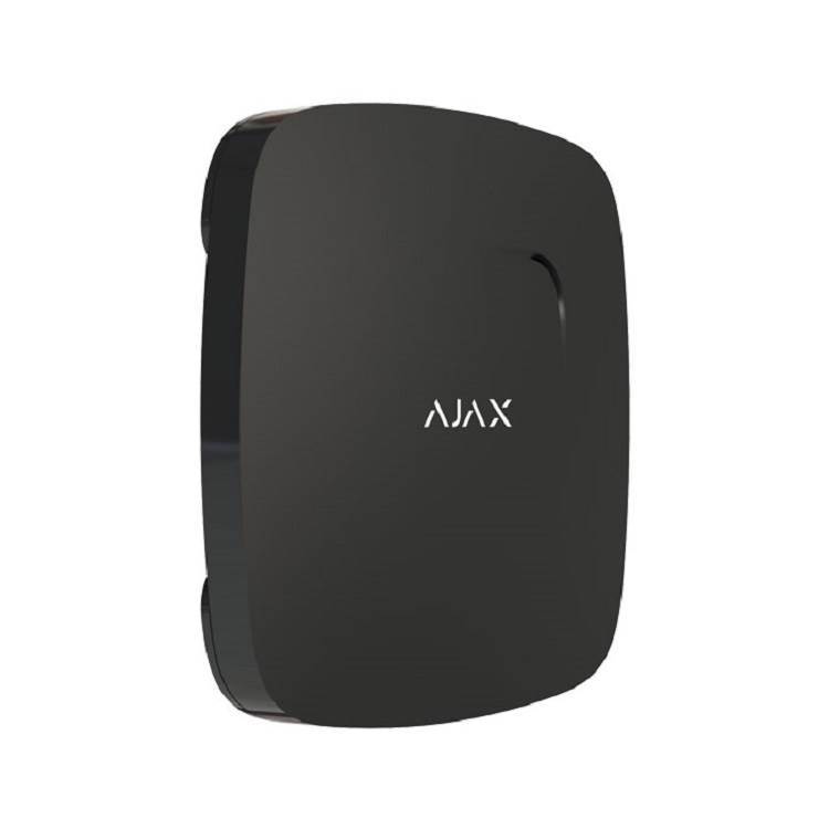 Detector de humo negro Ajax Fire Protect con sensor de temperatura
