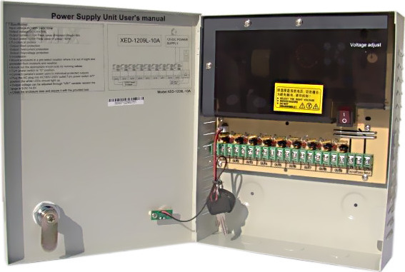 HT1209-10A Fuente de alimentación DC12V 10A 9 canales Protección de seguridad automática