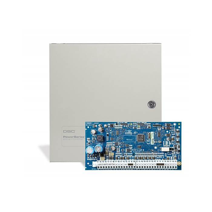 DSC POWERSERIES NEO HS2016NKE Panel de alarma híbrido de 6 a 16 zonas con caja metálica