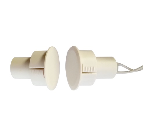 ALEPH DC1811 (AL.WH.811.00) Recessed Magnetic Contact for Armored Doors Color White (5 pcs)