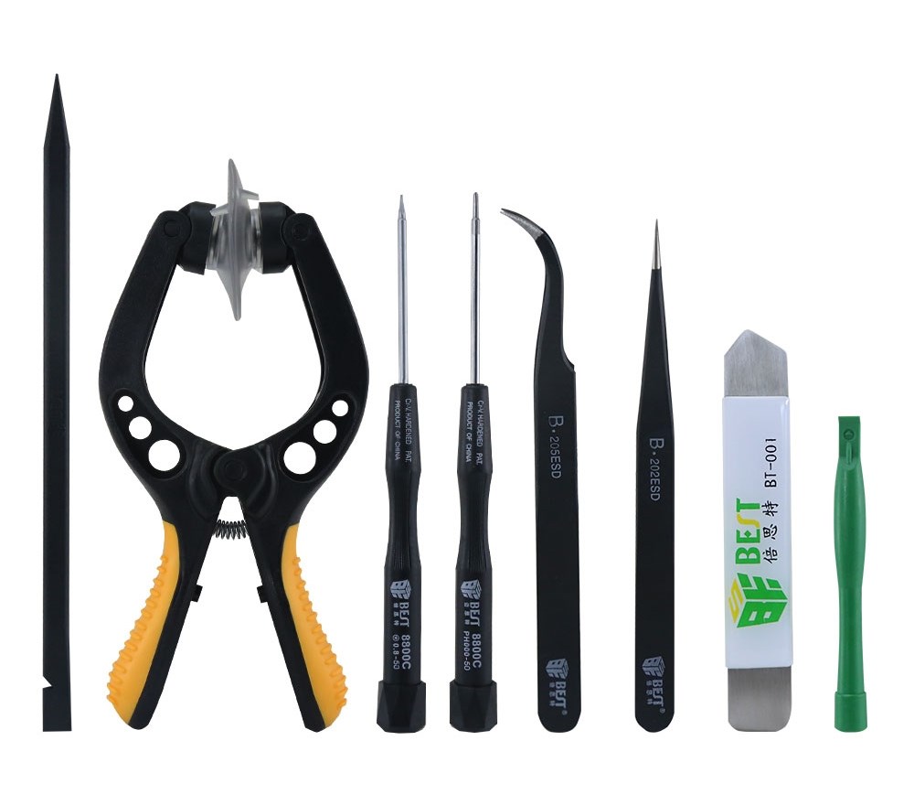 BEST Kit de herramientas de reparación BST-609, para iPhone, 8 piezas