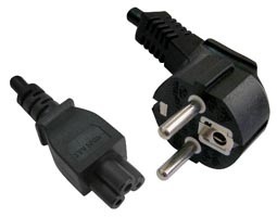 Cable de alimentación para portátil 3x0.75 mm 1.5 m portátil negro