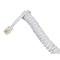 Spiral Telephone Cable 4P4C 5m T205-44 (208) White