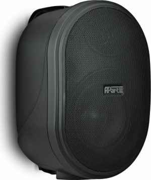 APART OVO-8-P-BL Self-amplifying Speaker Black (Pair)