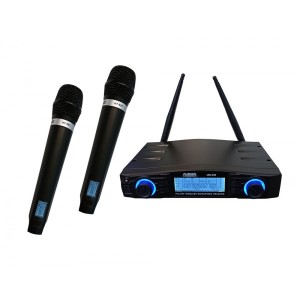 Audien JRU-502-Β 2 Mics Σετ Ασύρματο Δυναμικό Μικρόφωνο Χειρός για Φωνητικά