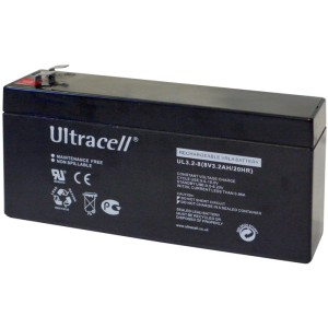 Batteria al piombo ricaricabile Ultracell UL3.2-8 da 8 Volt / 3,2 Ah