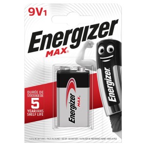 ENERGIZER 9V-9B-6LR61 MAX ALKALINE