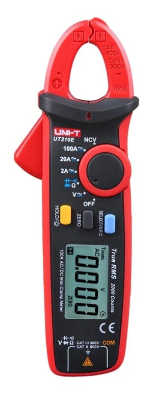 UNI-T Multimeter & Clamp Meter UT210E, 100A AC/DC, NCV, True RMS