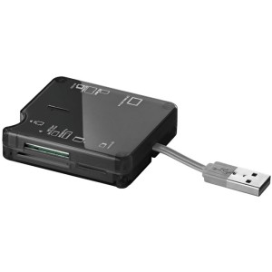 GOOBAY 95674 All-IN-ONE CARD READER 6 SLOTS USB 2.0 BLACK COLOUR