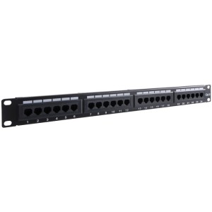 GOOBAY 93866 CAT6 ETHERNET PATCH PANEL 24PORT UTP SCHWARZ