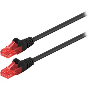 68676 CAT 6 U / UTP PATCH CABLE CCA 0.5m NEGRO