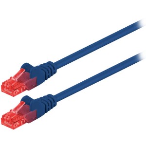 68437 CAT 6 U / UTP PATCH CABLE CCA 1m BLUE