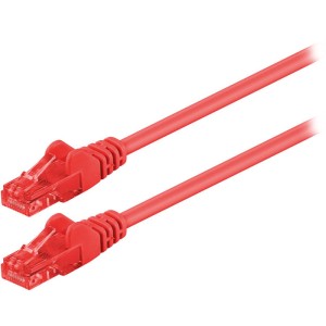 68436 CAT 6 HE / UTP PATCHKABEL CCA 0.5m ROT