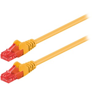 95249 CAT 6 U/UTP PATCH CABLE CCA 0.25m YELLOW