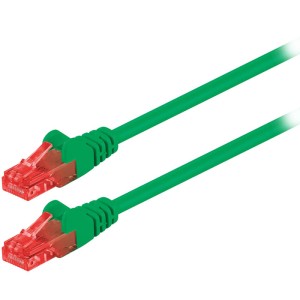 95251 CAT 6 U / UTP PATCH CABLE CCA 0.25m GREEN