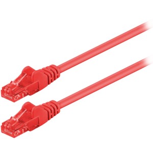 68441 CAVO PATCH CAT 6 U / UTP CCA 1m ROSSO