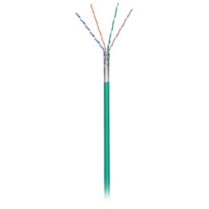 93267 CAT5 PATCH F / UTP CABLE GREEN 100m
