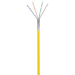 93266 CAT5 PATCH F / UTP CABLE YELLOW 100m