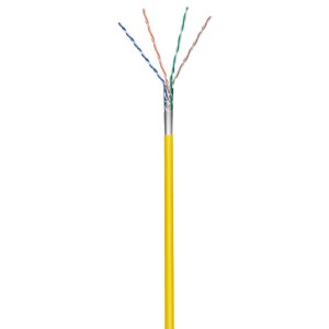 93266 CAT5 PATCH F/UTP CABLE YELLOW 100m