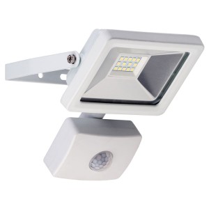 GOOBAY 59082 LED OUTDOOR FLOODLIGHT MIT BEWEGUNGSSENSOR WEISS 10W 830lm