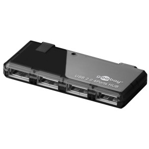 95670 4 PORT USB 2.0 HI-SPEED HUB SCHWARZ