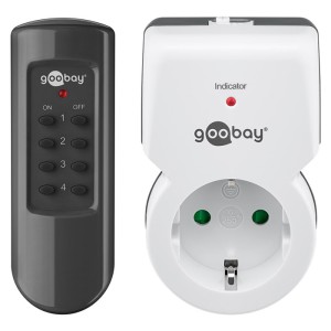 Goobay 94501 Single External Power Socket White