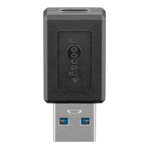 GOOBAY 45400 Αντάπτορας USB 3.2 Gen 1x1 A αρσ. - USB-C θηλ., σε μαύρο χρώμα.