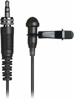 Tascam Electret / Condenser Microphone 3.5mm TM-10LB Lapel Journalist Black