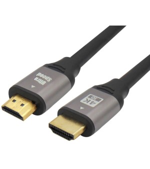 ΚΑΛΩΔΙΟ HDMI-HDMI 2.0V 10m CCS ΜΕ ΦΙΣ ΑΛΟΥΜΙΝΙΟΥ ΓΚΡΙ ΜΕΤΑΛΛΙΚΟ BAG PLY