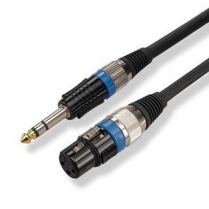 EDC, 7-0061 / 5.0M, Balanced XLR Cable female / Jack 6.3mm. Stereo male 5m.