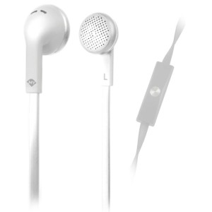 CUFFIA STEREO IN-EAR MELICONI MYSOUND SPEAK FLAT BIANCA (CON MICROFONO)