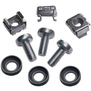 INT 711081 CAGE NUT SET, 50xM6 CAGE NUTS, 50xM6 SCREWS, 50xPLASTIC WASHERS