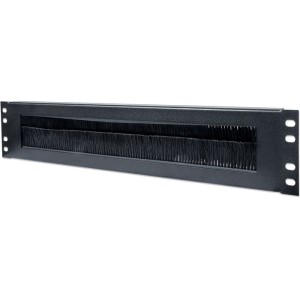 INT 712774 19 2U CABLE ENTRY PANEL WITH BRUSH BLACK