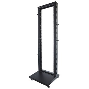 INTELLINET INT 714235 FLATPACK 19 42HE (2006.6x600x603) 2-Säulen OFFENER RAHMEN RACK SCHWARZ