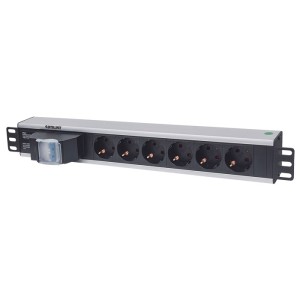 INT 711432 19 1.5U POWER STRIP 6 SOCKETS GERMAN TYPE WITH DOUBLE AIR SWITCH, NO