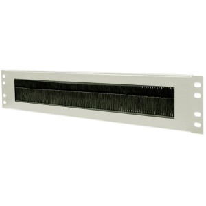 INT 712484 19 2U CABLE ENTRY PANEL WITH BRUSH GRAY