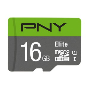 PNY P-SDU16GU185GW-GE 16GB Elite microSDHC Memory Card