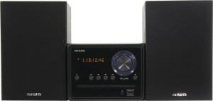 Aiwa Sistema de Audio 2.0 MSBTU-300 20W con CD/Reproductor de Medios Digitales y Bluetooth Negro