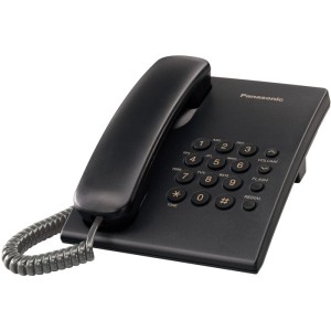 TELÉFONO INALÁMBRICO NEGRO PANASONIC KX-TS 500EXB