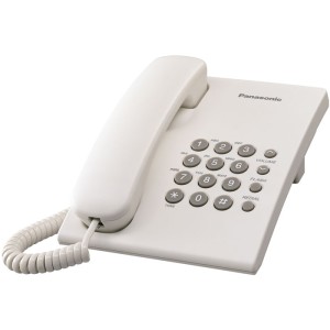 PANASONIC KX-TS 500EXW ΛΕΥΚΟ ΕΝΣΥΡΜΑΤΟ ΤΗΛΕΦΩΝΟ