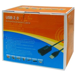 ΚΑΛΩΔΙΟ USB 2.0 A/M A/F ΠΡΟΕΚ.+ΕΝΙΣΧ.20m BOX OWI