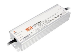 MEAN WELL HLG-240H-24B Alimentatore 24VDC 240W impermeabile IP67 per strisce LED e lampade