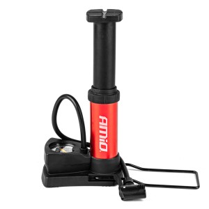 AMIO MINI FOOT PUMP WITH PRESSURE GAUGE 02147