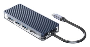 ORICO docking station WB-6TS, USB Type-C, 6-ports, γκρι WB-6TS-GY-BP