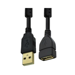 Comp USB 2.0 Kabel USB-A Stecker - USB-A Buchse 5m (04.001.0253)