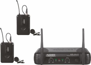 Audien WR-68VD-D Set di 2 microfoni a bavero wireless VHF