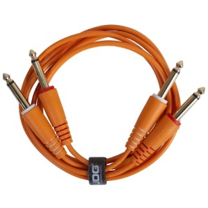 U97002OR Ultimate Audio Cable Set 1/4 Jack - 1/4 Jack Orange Straight 1.5m