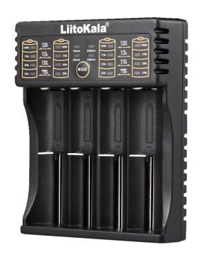Cargador LIITOKALA LII-402 para baterías NiMH/CD, Li-Ion, IMR, 4 ranuras