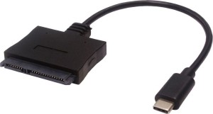 Roline 12.02.1162 Konverterkabel USB Typ C auf SATA (7 + 15pin), schwarz, 0.5 m